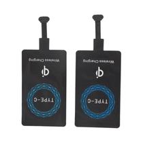 Adaptador De Carregamento Sem Fio Tipo-C 2PCS Receptor Portátil Para Telefones Tipo-C Módulo De