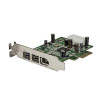 Adaptador de cartão FireWire StarTech.com PEX1394B3LP 3 portas