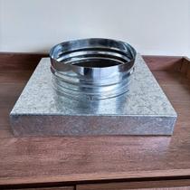 Adaptador de churrasqueira moderno 30x30 Galvanizado Adaptador de churrasqueira moderno 30x30 Galvanizado