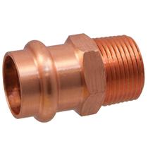 Adaptador de cobre de 1,3 cm x 1,9 cm NIBCO PC604 Leak Detect