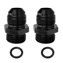 Adaptador de Combustível Dexepe 10AN para 10AN ORB Masculino Preto - 2 Unidades Adaptador de Combustível Dexepe 10AN para 10AN ORB Masculino Preto - 2 Unidades