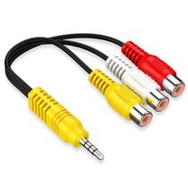 Adaptador de componente AV, adaptador de cabo, mvp, 3,5 mm a 3 RCA