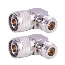 Adaptador de conector coaxial XRDS -RF N macho para N fêmea 90 Adaptador de conector coaxial XRDS -RF N macho para N fêmea 90