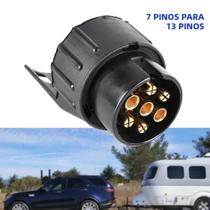 Adaptador De Conector De Reboque À Prova d'Água De 12V De 7 Pinos Para 13 Pinos Para Carro Caminhão Adaptador De Conector De Reboque À Prova d'Água De 12V De 7 Pinos Para 13 Pinos Para Carro Caminhão