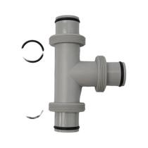 Adaptador De Conector Duplo Para Bombas De Piscina Intex, Válvula De Mangueira, Anéis De Borracha,
