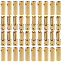 Adaptador de conector LINSYRC Banana Plug de 5 mm banhado a ouro 20 pares Adaptador de conector LINSYRC Banana Plug de 5 mm banhado a ouro 20 pares