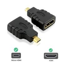 Adaptador de Conector Micro HDMI x HDMI (Macho x Fêmea)