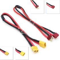 Adaptador De Conector XT60/T Fêmea Para Plugue Macho De 30CM 14AWG Para Bateria Lipo RC