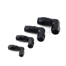 Adaptador De Conexão De Mangueira De Alumínio AN4 6 8 10, Reto E Giratório De 90 Graus Para Linha De