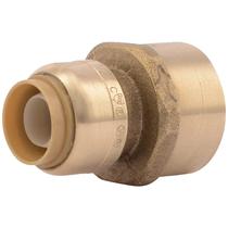 Adaptador de conexão push FNPT de latão SharkBite de 1/2 x 3/4 polegadas