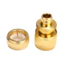 Adaptador De Conexão Rápida De 1/2 Polegada Com Revestimento De Latão Para Mangueira De Jardim Para