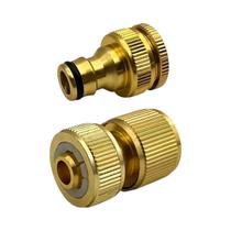 Adaptador De Conexão Rápida De 1/2 Polegada Com Revestimento De Latão Para Mangueira De Jardim Para