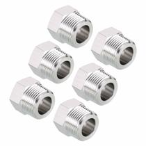 Adaptador de conexões de mangueira Reducer 304 em aço inoxidável, pacote com 6 Adaptador de conexões de mangueira Reducer 304 em aço inoxidável, pacote com 6