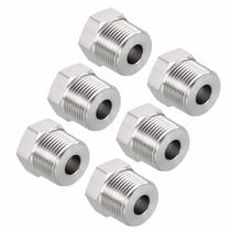 Adaptador de conexões de mangueira Reducer 304 em aço inoxidável, pacote com 6 Adaptador de conexões de mangueira Reducer 304 em aço inoxidável, pacote com 6
