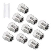 Adaptador de conexões de mangueira, redutor, aço inoxidável 304, pacote com 10 Adaptador de conexões de mangueira, redutor, aço inoxidável 304, pacote com 10