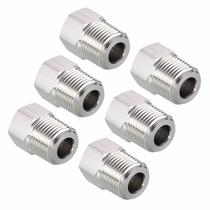 Adaptador de conexões de mangueira, redutor de aço inoxidável 304, pacote com 6 Adaptador de conexões de mangueira, redutor de aço inoxidável 304, pacote com 6