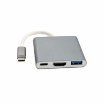 Adaptador de conversão TE Double Type-C para HDMI/USB 3.0/USB-C