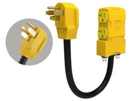Adaptador de distribuição RV 50A 110V 4 pinos NEMA 14-50P macho