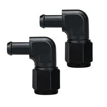 Adaptador de encaixe de mangueira 8AN fêmea para 3/8 Barb 90 Swivel x2