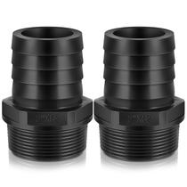 Adaptador de encaixe de tubo de PVC Conexões de mangueira farpada 2 peças Adaptador de encaixe de tubo de PVC Conexões de mangueira farpada 2 peças