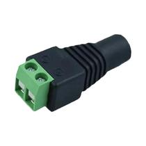 Adaptador De Energia DC 12V 5 Peças Plugue Macho E Fêmea Para Câmera CCTV Fita LED Terminal 2.1mm X