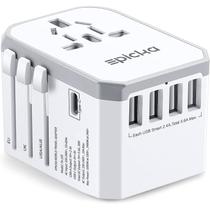 Adaptador de Energia EPICKA TA-105 Universal para Viagem USB-C Branco