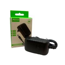 Adaptador De Energia Fonte 9v Verde Bivolt Cdq-5.5 9v Preto