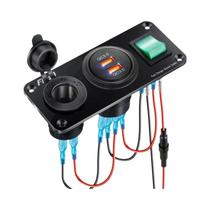 Adaptador De Energia Para Carro Com Divisor De Tomada USB Duplo 12V Acessórios