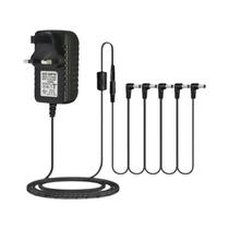 Adaptador De Energia Para Pedais De Efeito De Guitarra Elétrica 5 Vias Com Cabo Daisy Chain 9V DC Adaptador De Energia Para Pedais De Efeito De Guitarra Elétrica 5 Vias Com Cabo Daisy Chain 9V DC