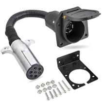 Adaptador de Engate MECMO 7 Pinos Redondo para 7 Vias Lâmina RV Adaptador de Engate MECMO 7 Pinos Redondo para 7 Vias Lâmina RV