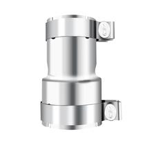 Adaptador de escape peastorm em aço inoxidável 5,5 cm de comprimento 2-2,5 cm Adaptador de escape peastorm em aço inoxidável 5,5 cm de comprimento 2-2,5 cm
