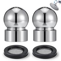 Adaptador de esfera para braço de chuveiro Moxweyeni 1/2" cromado, kit com 2