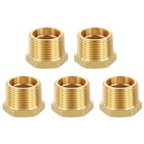 Adaptador de extensão de bucha hexagonal de latão Adaptadores de tubo 3/4 macho NPT x 1/2 fêmea NPT