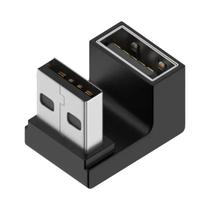 Adaptador De Extensão USB 3.0 De Ângulo Reto De 90 Graus Macho Para Fêmea Conector De Cotovelo Para