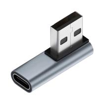 Adaptador De Extensão USB 3.0 Masculino Para Tipo-C Feminino Em Ângulo De 90 Graus 10Gbps Para