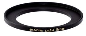 Adaptador de filtro Step Up Ring LUŽID 49 mm a 67 mm em latão Adaptador de filtro Step Up Ring LUŽID 49 mm a 67 mm em latão