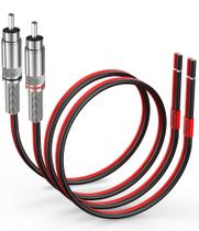 Adaptador de fio RCA Plug para alto-falante Pixelman (14AWG, 30cm)