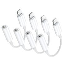 Adaptador de fone de ouvido FUHAYA com certificação Apple MFi, pacote com 4