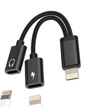Adaptador de fone de ouvido HOYULLI 2 em 1 Dual Lightning Jack para iPhone