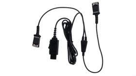 Adaptador de fone de ouvido IPD Training Y Cord com interruptor de mudo