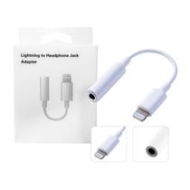 Adaptador De Fone De Ouvido Jack Adapter, Iphone, Auxiliar Conector P2, 3.5mm - Branco