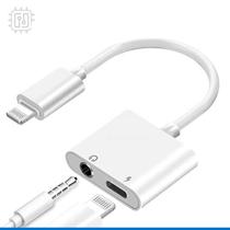 Adaptador De Fone De Ouvido Para iPhone Dual Lightning 2 em 1