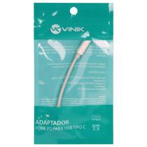 Adaptador de Fone P2 para USB Tipo C 7.1 Audio - ADFUSBTC - Vinik