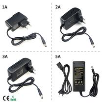 Adaptador De Fonte De Alimentação Para Luz De Tira LED 12V AC 100V-240V Para DC 1A 2A 3A 5A Driver