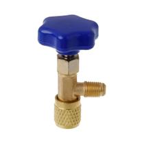 Adaptador De Gás AC De Baixa Pressão Com Rosca 1/4 SAE Para R22, R134a, R410A, Abridor De Garrafa