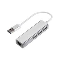 Adaptador De Hub Usb 3 Portas 1 Rede 2.0 Ethernet compativel com Mac e Windows Adaptador De Hub Usb 3 Portas 1 Rede 2.0 Ethernet compativel com Mac e Windows