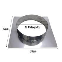 Adaptador De Inox 430 Duto 11 Polegadas 35x35 Chaminé Forno Adaptador De Inox 430 Duto 11 Polegadas 35x35 Chaminé Forno