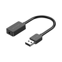 Adaptador De Interface De Áudio USB Para 3.5mm Placa De Som Externa Para PC Laptop PS4 Fone De
