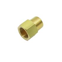 Adaptador de latão, conector de encaixe de tubulação 3/8 NPT macho para 3/8 BSPP fêmea