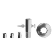 ADAPTADOR DE LATÃO CROMADO C/REGULADOR P/FILTRO - ROSCA 1/2" x 1/2" x 1/4", 3/8" e 5/16" - CENSI